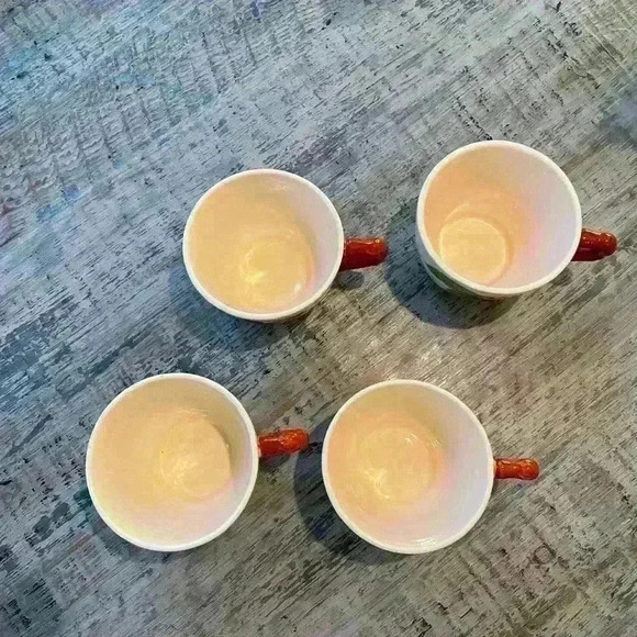 Franciscan Vintage Apple Pattern Tea / Coffee Cups 8 oz Set of 4 - Picture 6 of 8